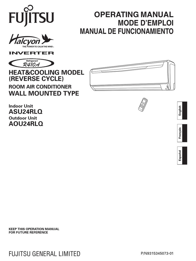 Fujitsu Inverter Halcyon ASU24RLQ User manual