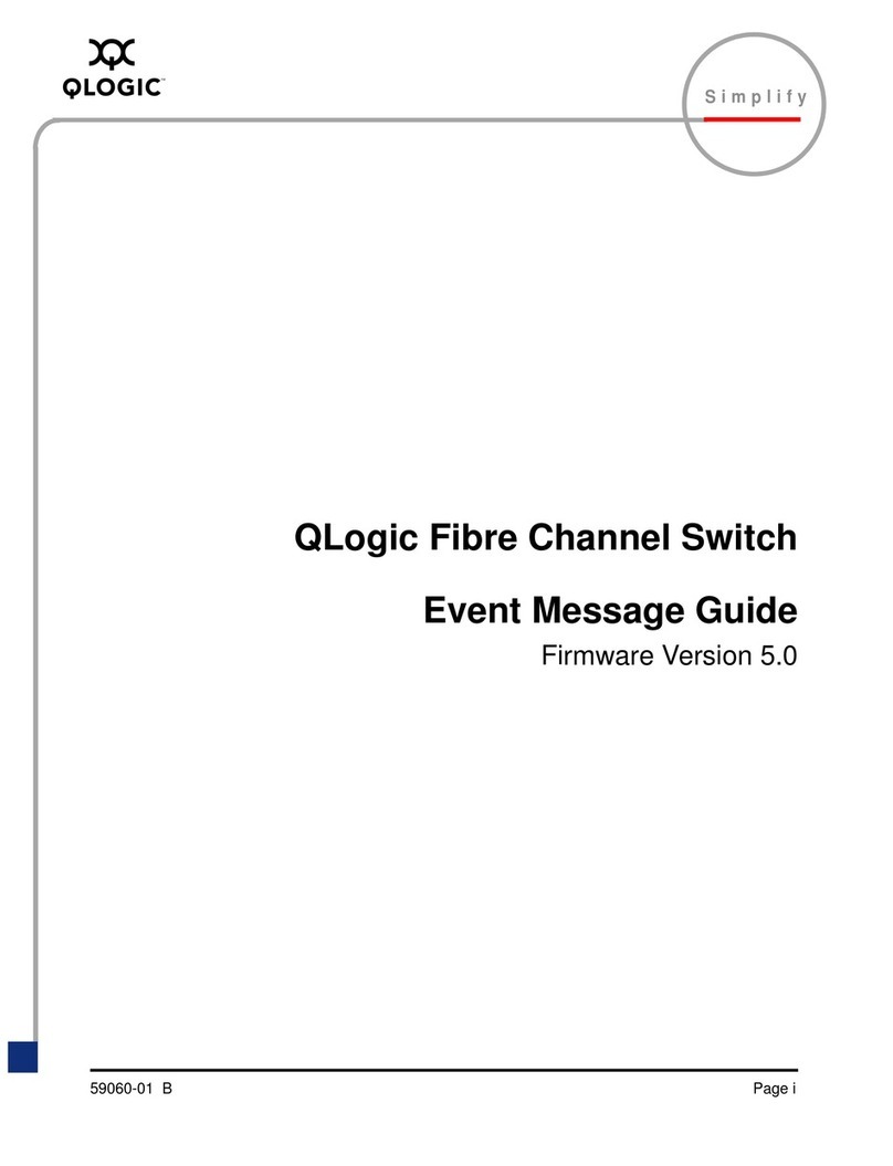 Qlogic QLogic Fibre Channel Switch User manual Qlogic QLogic Fibre Channel Switch User manual