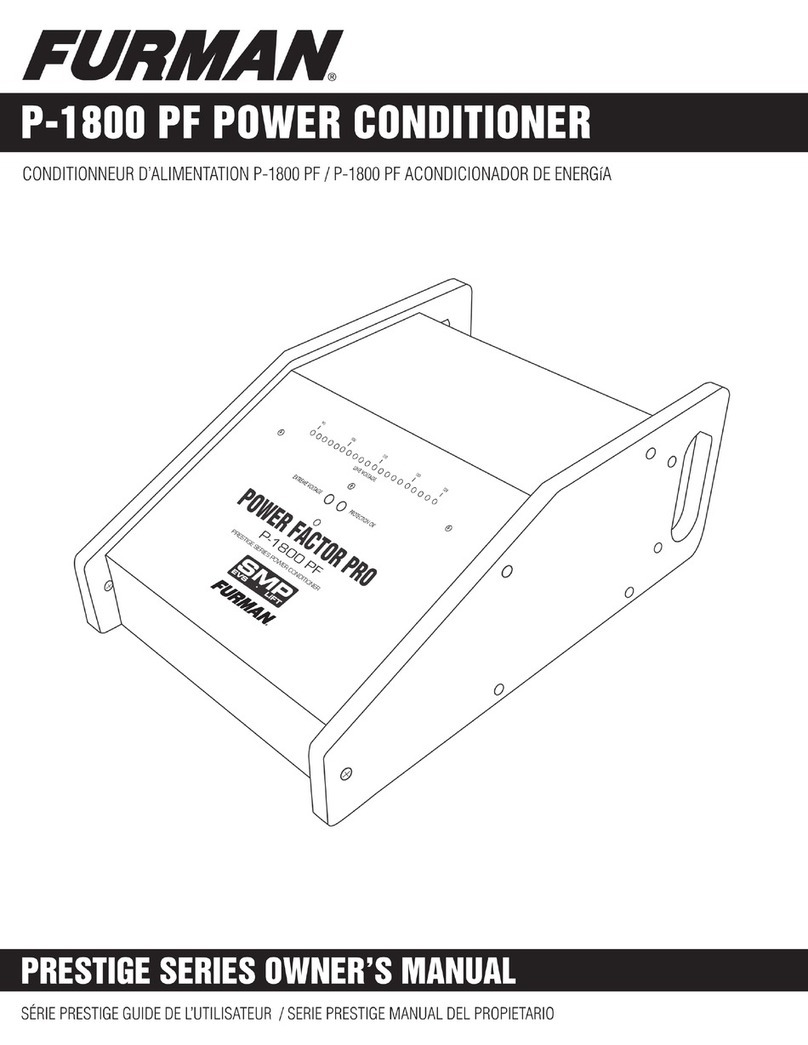 Furman P-1800 PF Prestige Series User manual