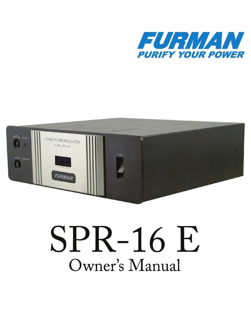 Furman SPR-16 E User manual