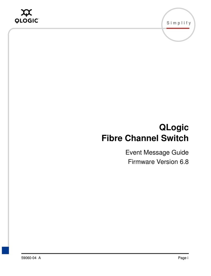 Qlogic QLogic Fibre Channel Switch User manual