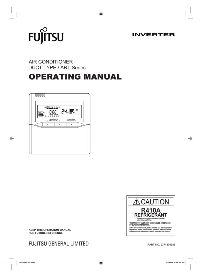 Fujitsu Inverter ART Series User manual