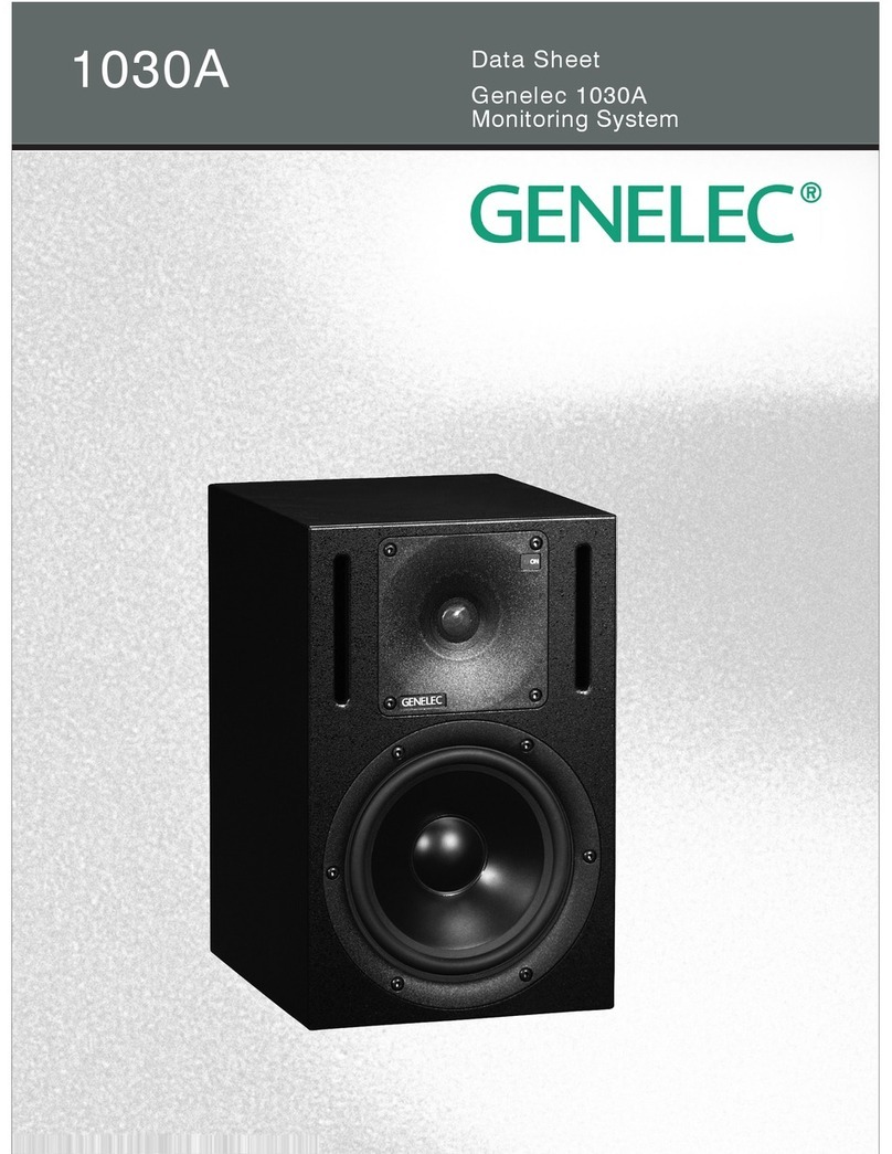 Genelec 1030A User manual