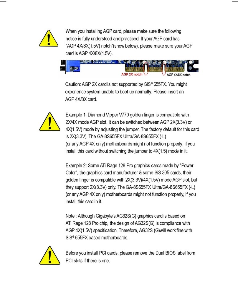Gigabyte P4 Titan Series GA-8S655FXUltra user manual