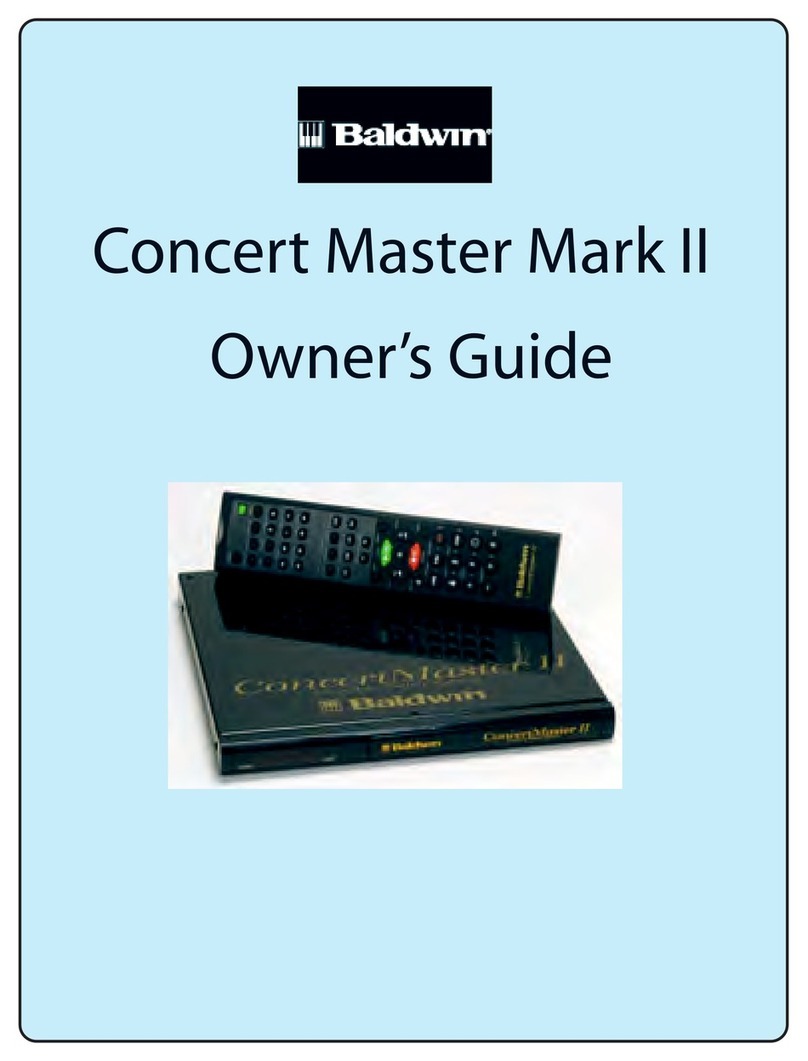 Baldwin Baldwin Concert Master Mark II owner's manual