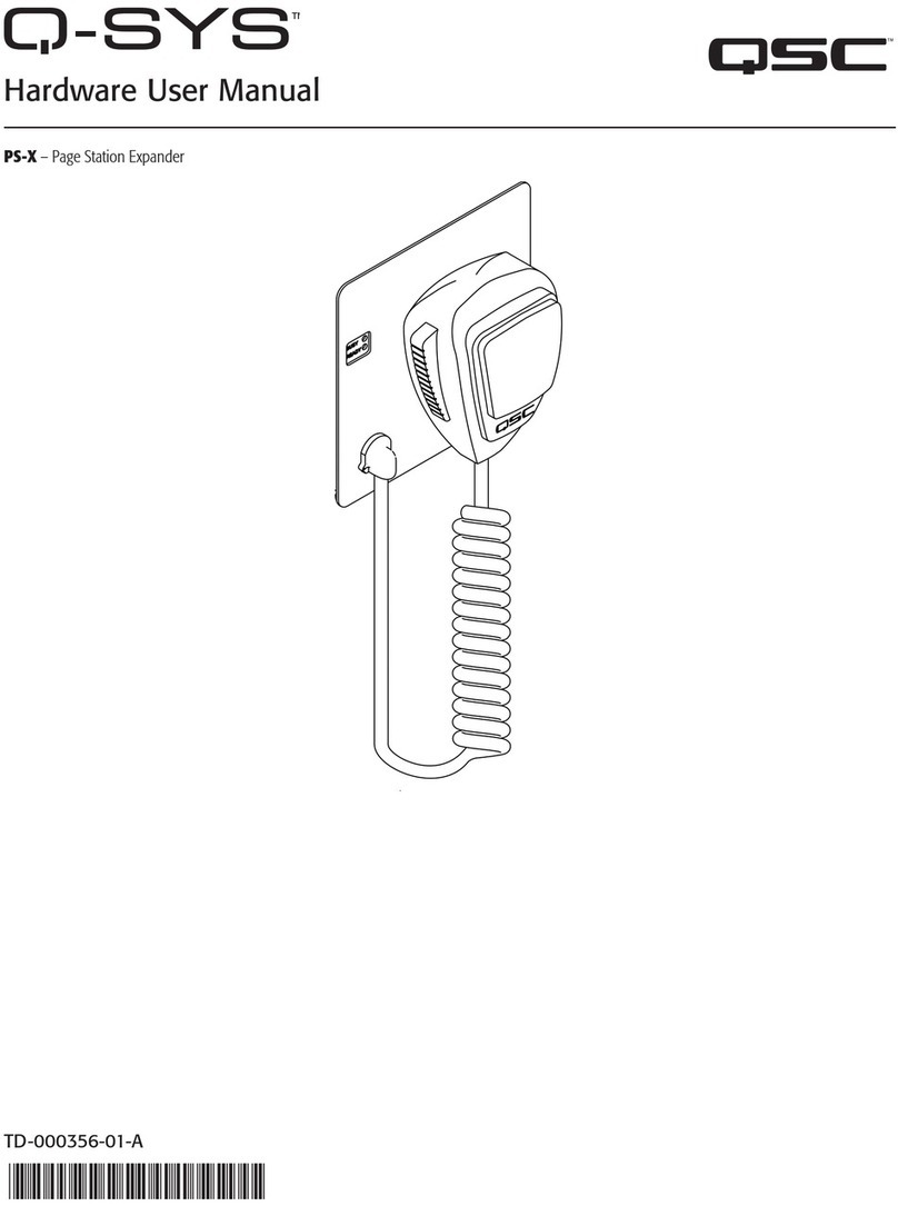QSC Q-SYS PS-X user manual