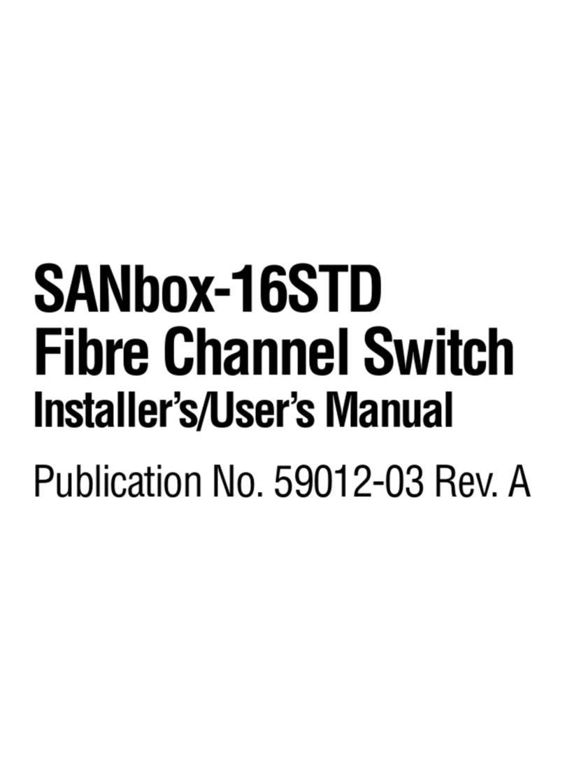 Qlogic SANbox-16STD Installer's/ User manual