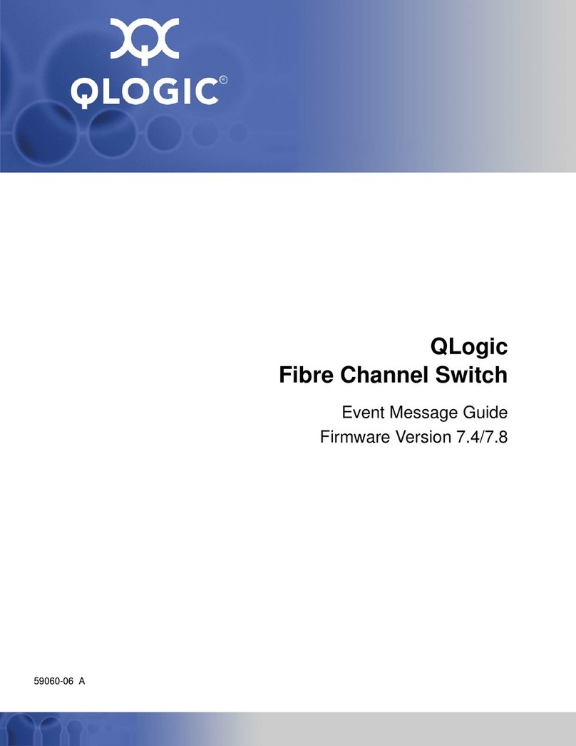 Qlogic QLogic Fibre Channel Switch User manual