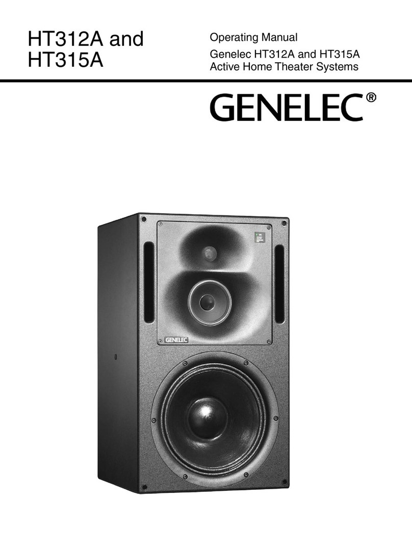 Genelec HT312A operating manual