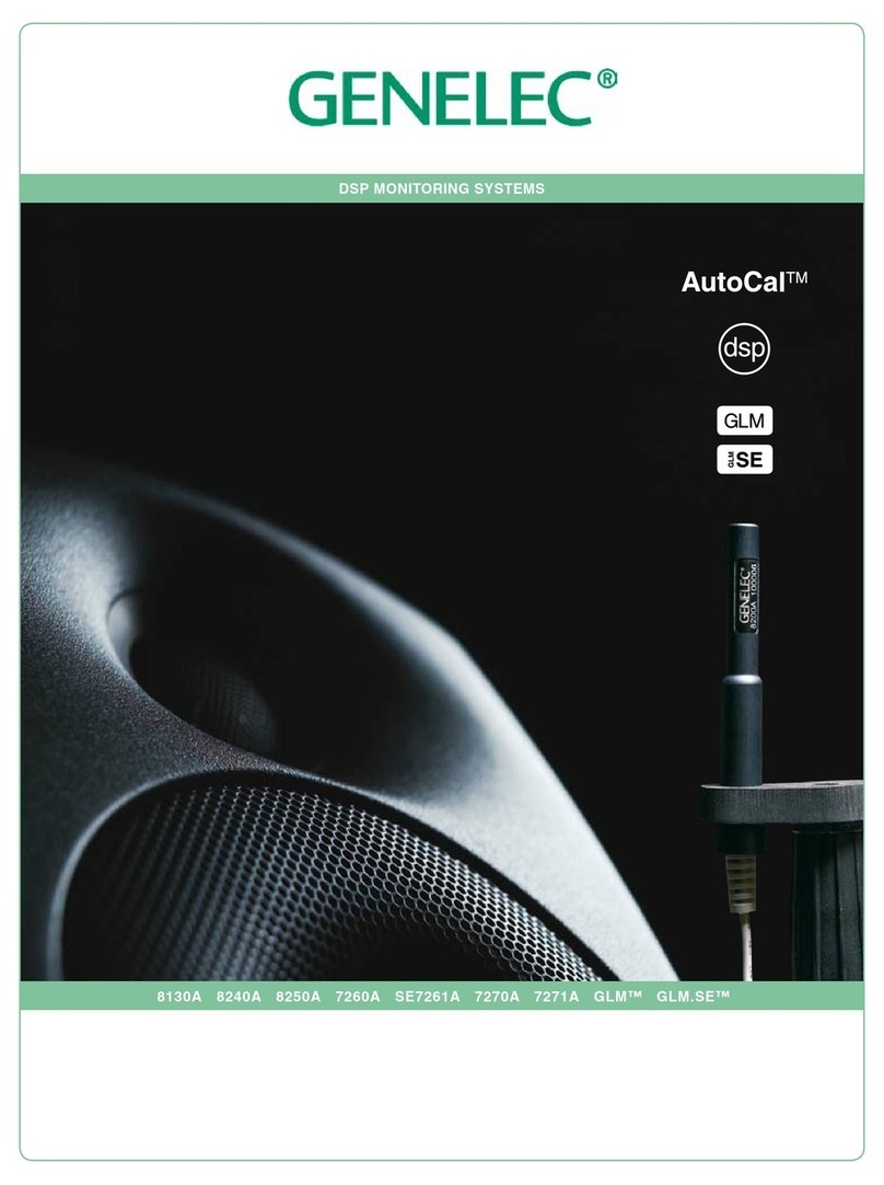 Genelec AutoCal 8130A User manual