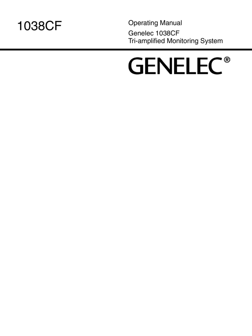 Genelec 1038CF User manual