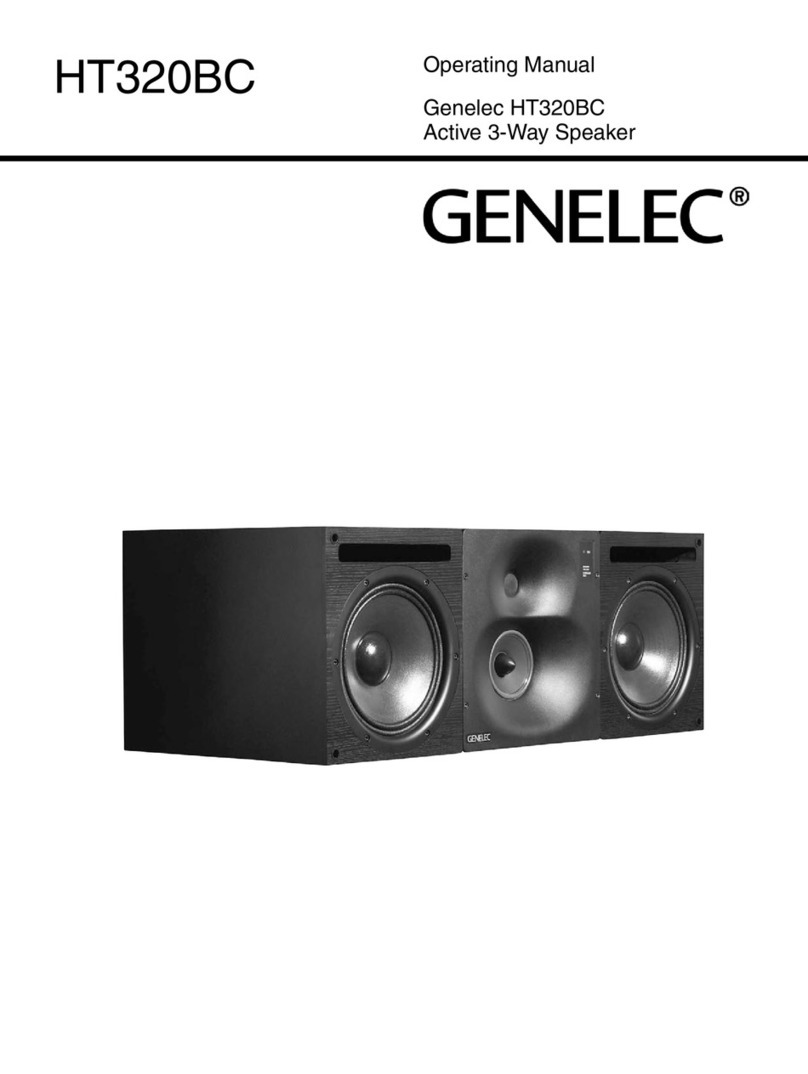 Genelec HT320BC operating manual