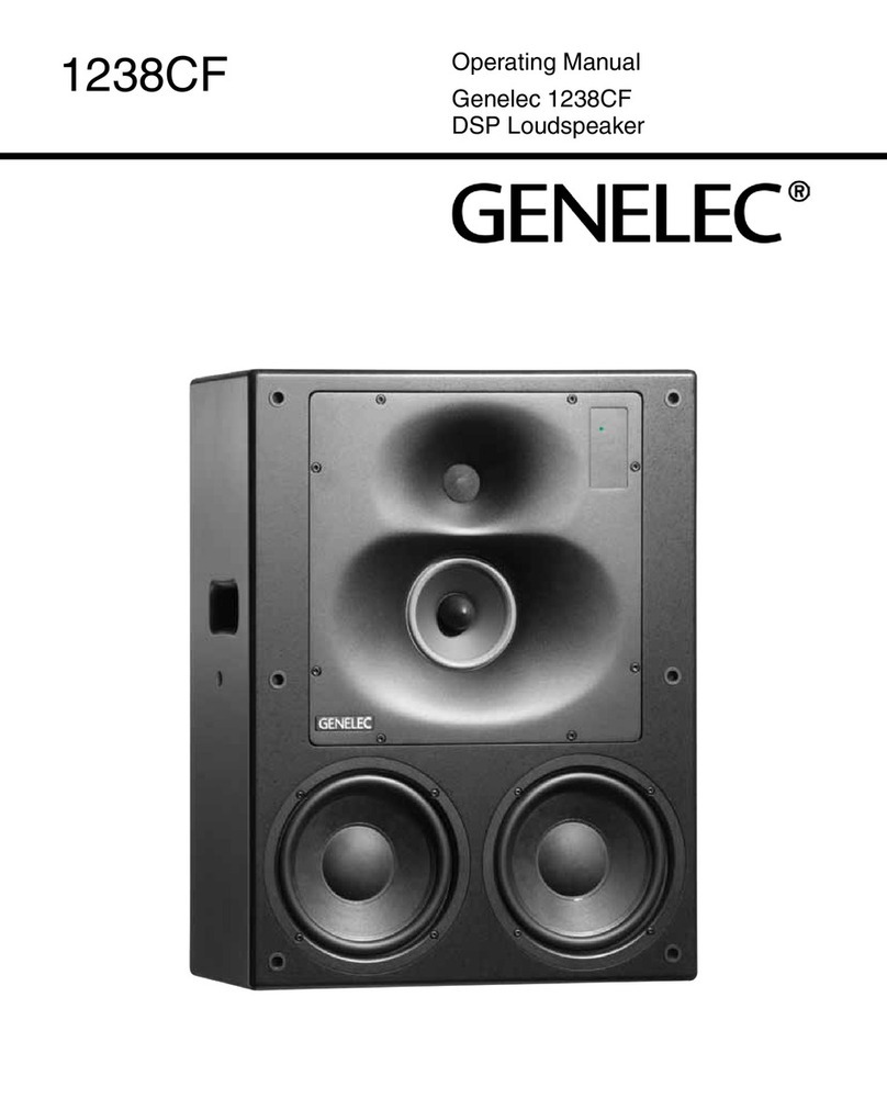 Genelec 1238CF User manual Genelec 1238CF User manual