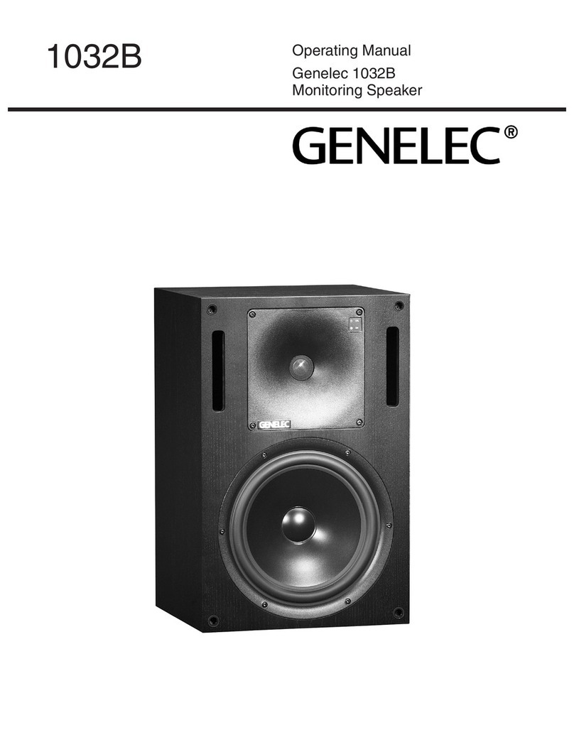 Genelec 1032B operating manual