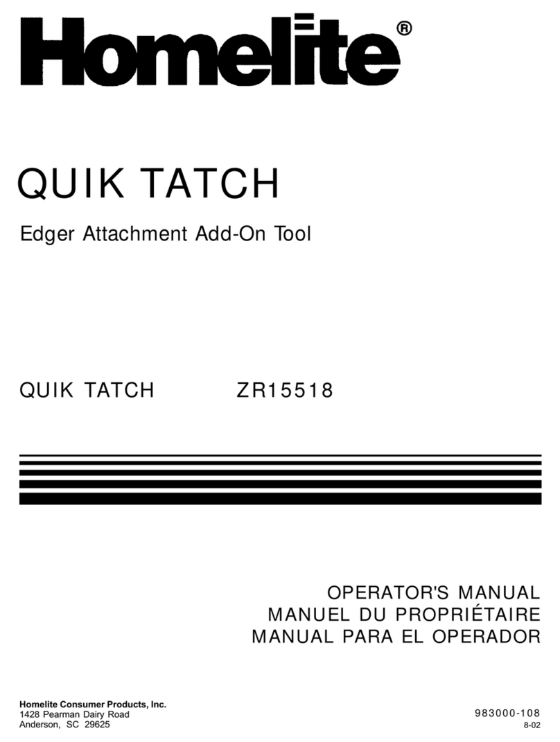 Homelite QUIK TATCH ZR15518 User manual