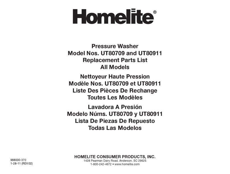 Homelite UT80709 Application guide