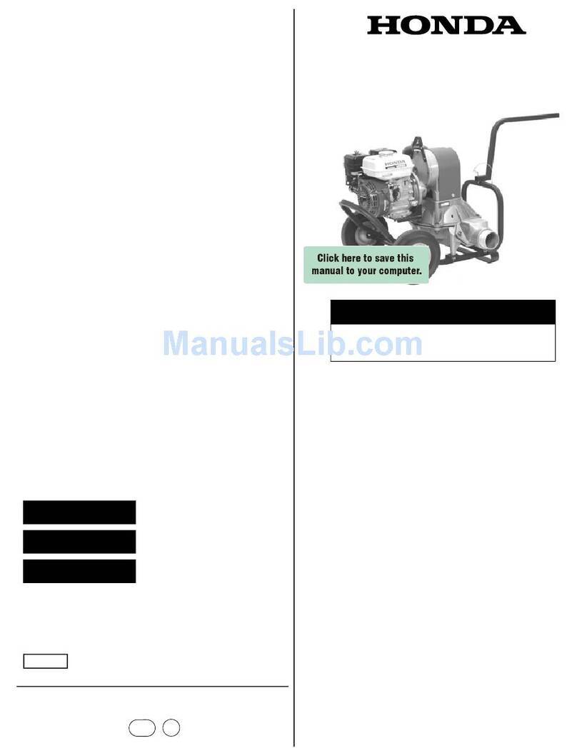 Honda WDP30X owner's manual