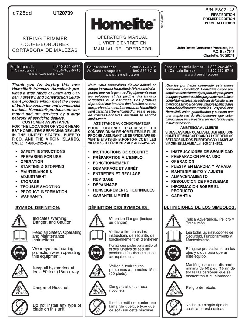 Homelite UT20739 User manual
