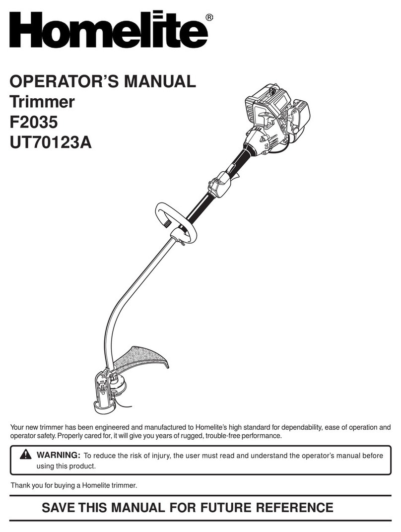 Homelite F2035 UT70123A Operator's manual