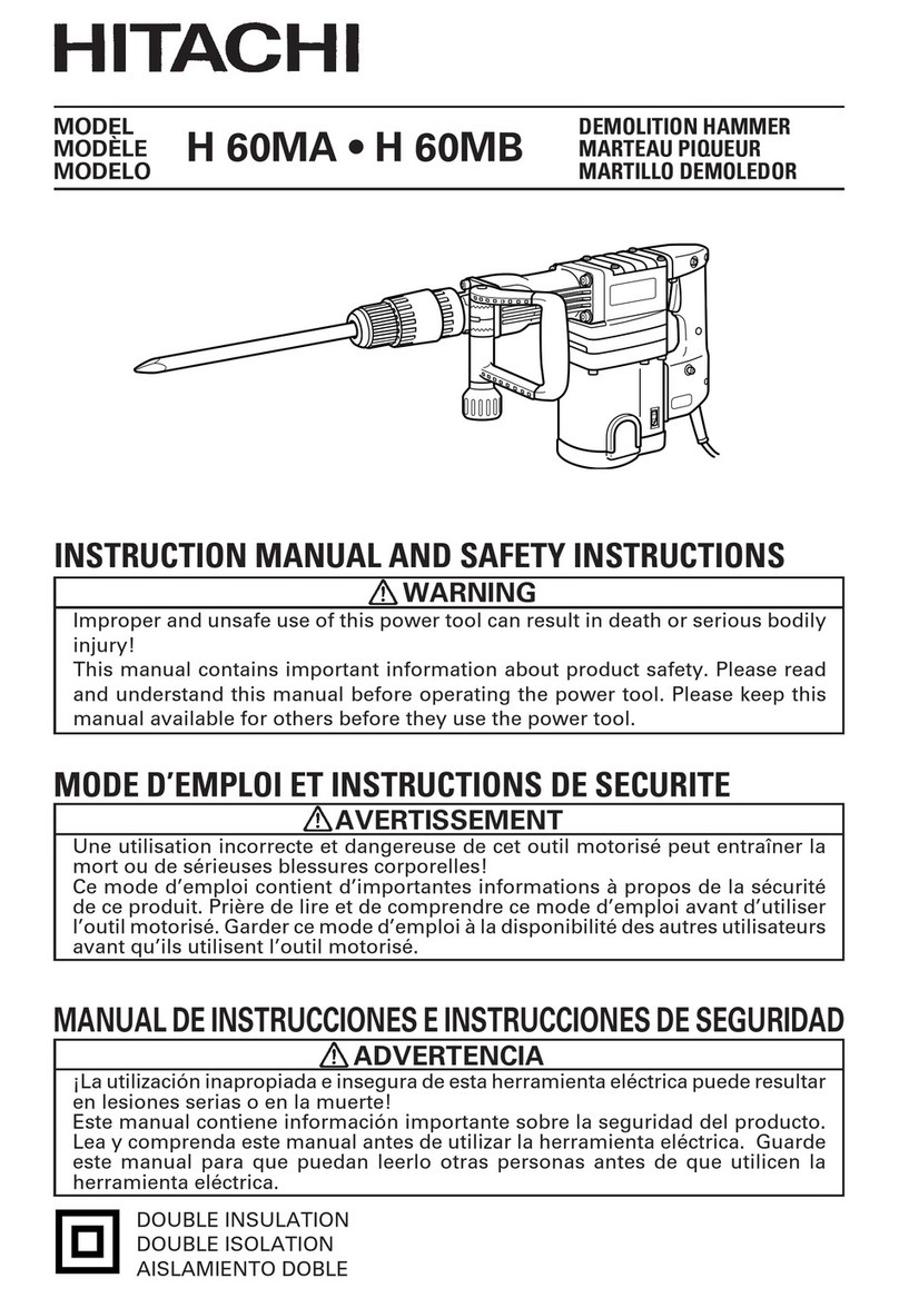 Hitachi H 60MA User manual