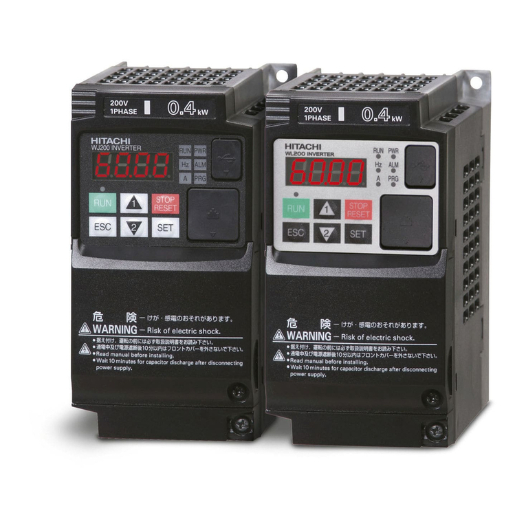 Hitachi WJ200 Series Software User manual