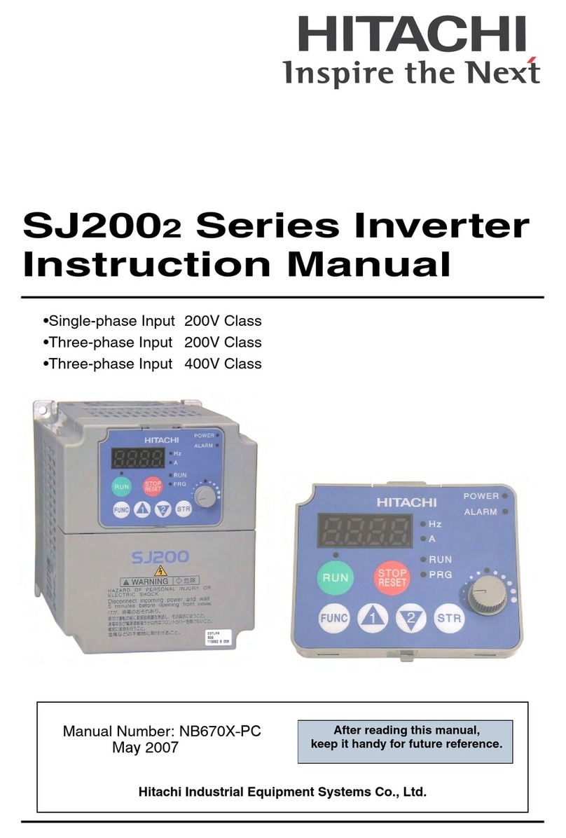 Hitachi SJ2002 Series instruction manual