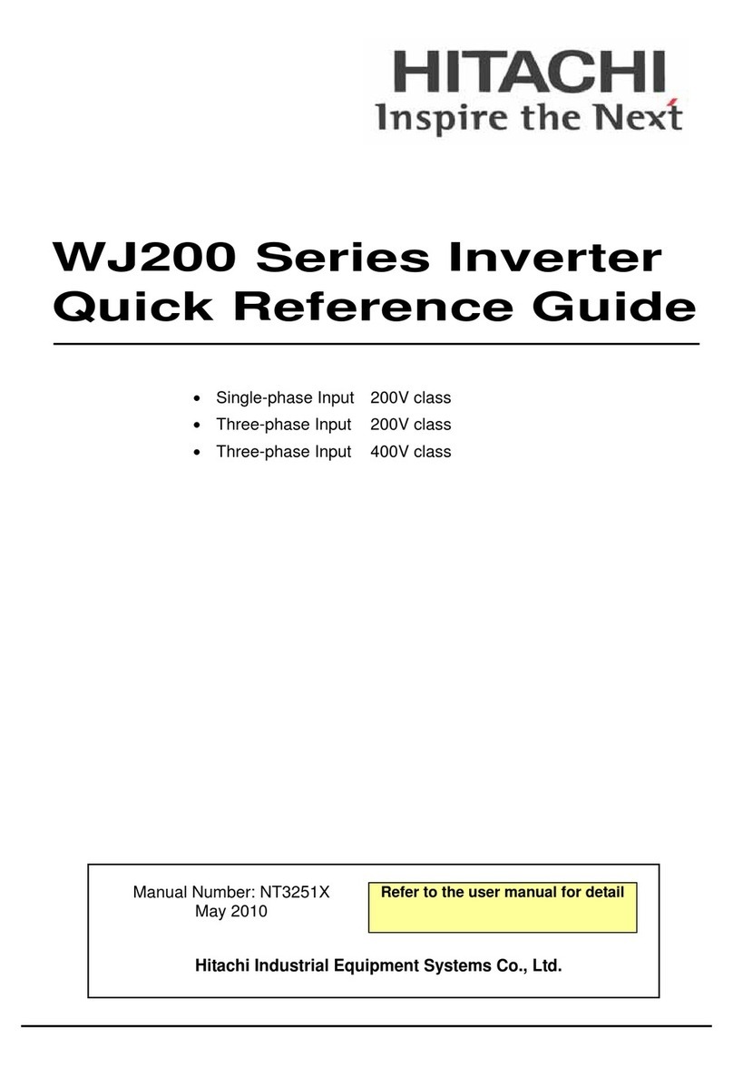 Hitachi WJ200 Series Software User manual