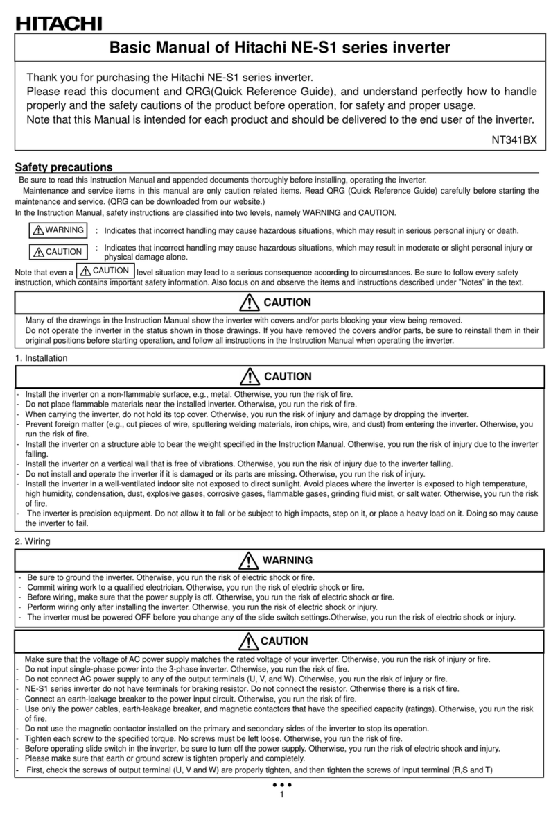 Hitachi NE-S1 series Installation guide Hitachi NE-S1 series Installation guide