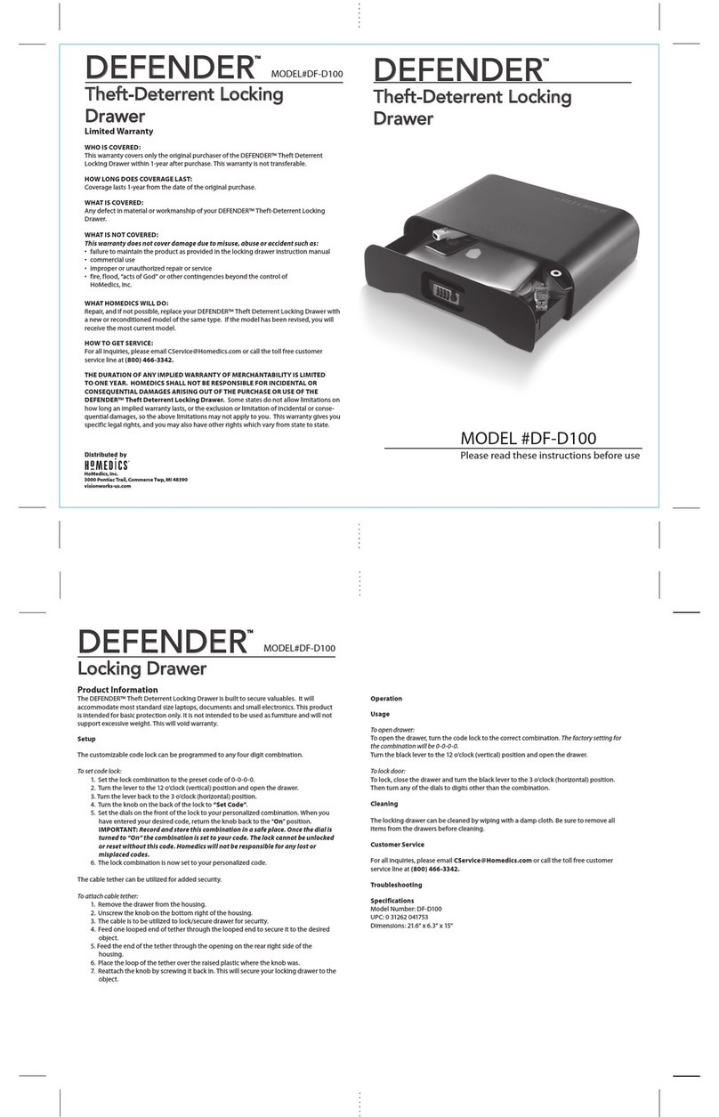 Defender DEFENDER DF-D100 instructions