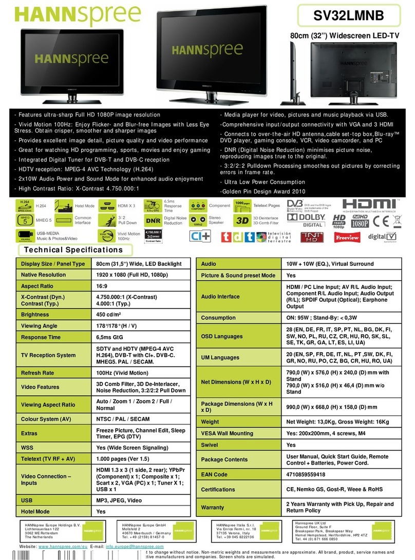 HANNspree SV32LMNB User manual