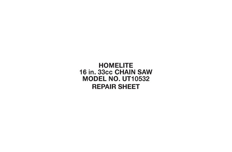 Homelite UT10532 - OPERATORS Repair sheet