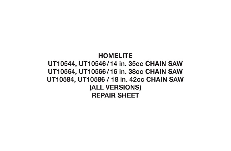 Homelite UT10544 Repair sheet
