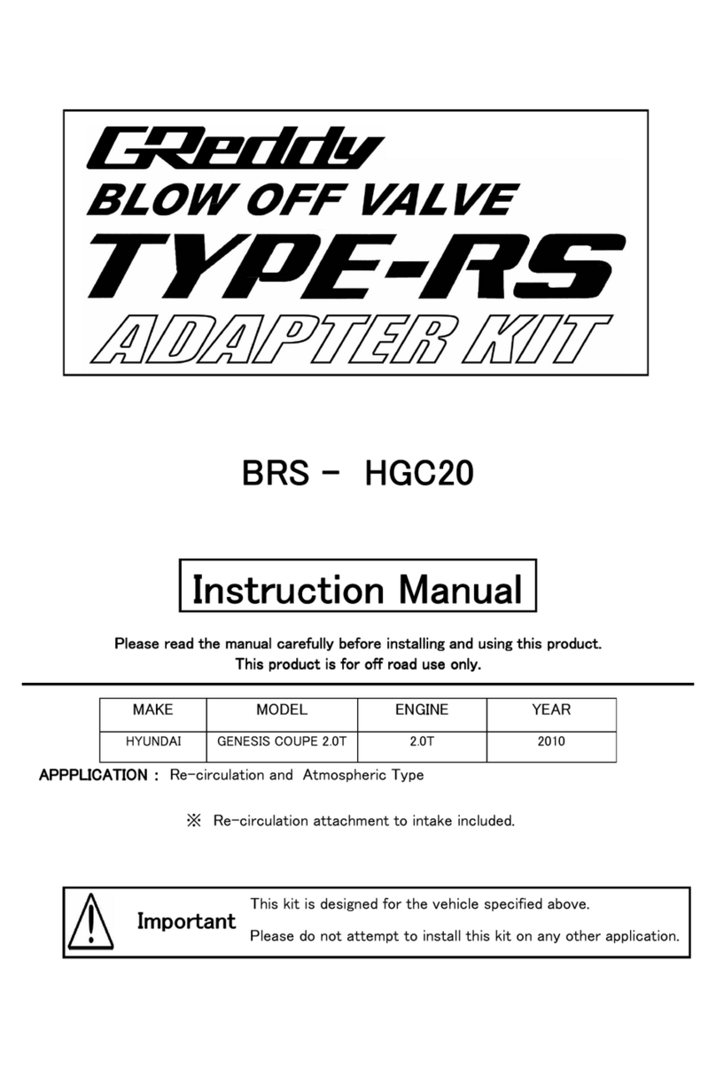 GReddy Type-RS BRS-HGC20 User manual