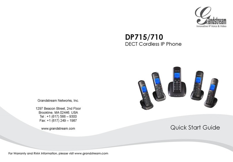 Grandstream Networks DP715 quick start guide