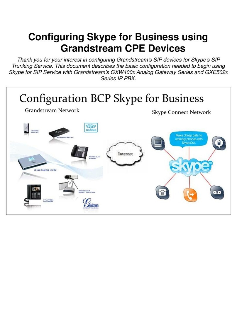 Grandstream Networks Skype Configuration