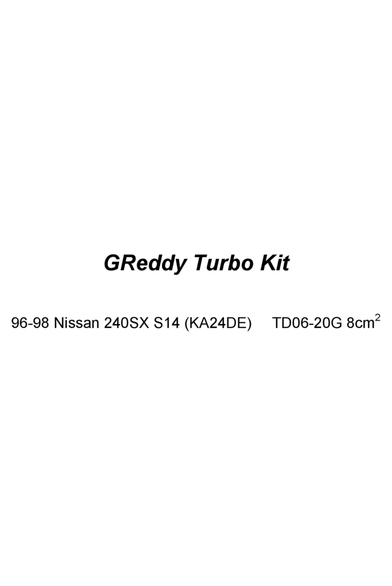 GReddy Turbo Kit User manual