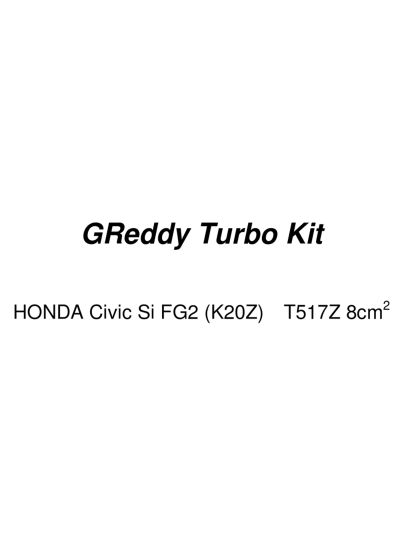 GReddy Turbo Kit User manual