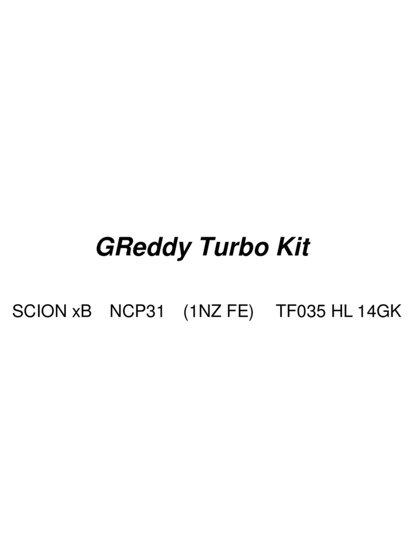 GReddy Turbo Kit User manual