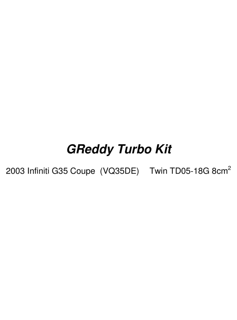 GReddy Turbo Kit User manual
