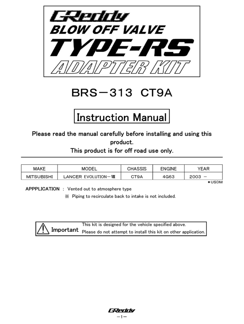 GReddy TYPE-RS BRS-313 CT9A instruction manual