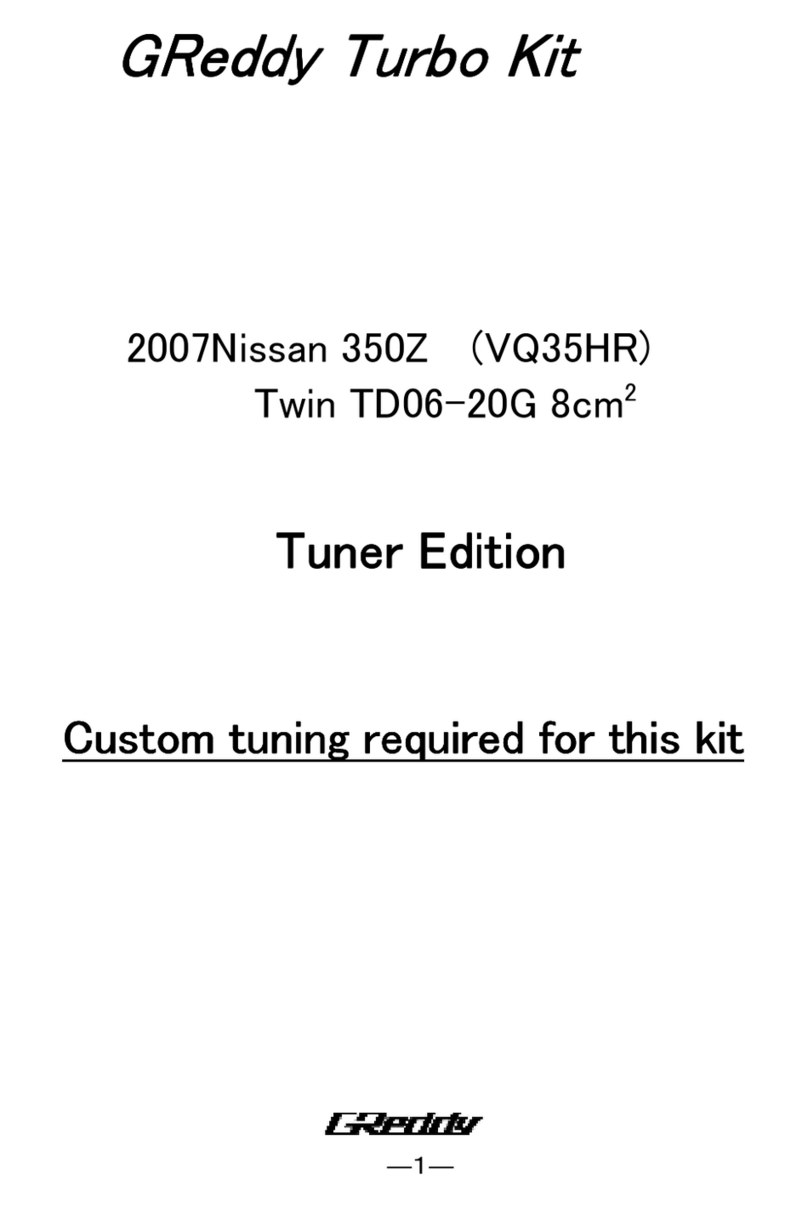 GReddy Tuner Edition Turbo Kit installation manual