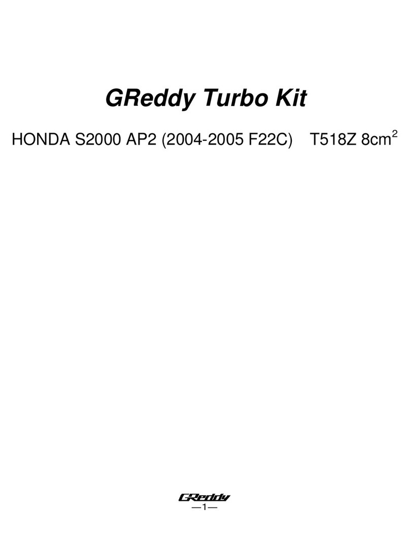 GReddy Turbo Kit User manual