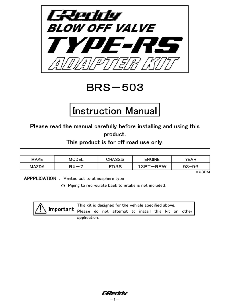 GReddy BRS-503 User manual