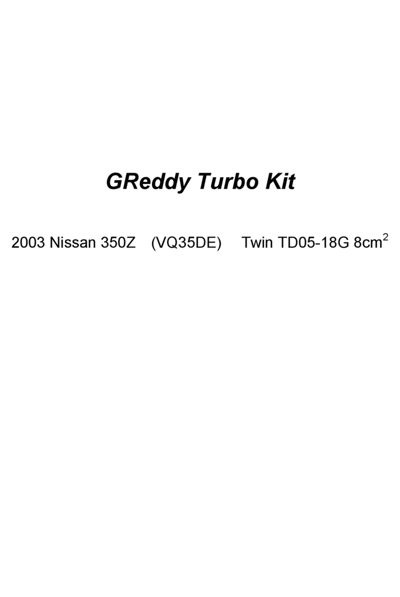 GReddy Turbo Kit installation manual