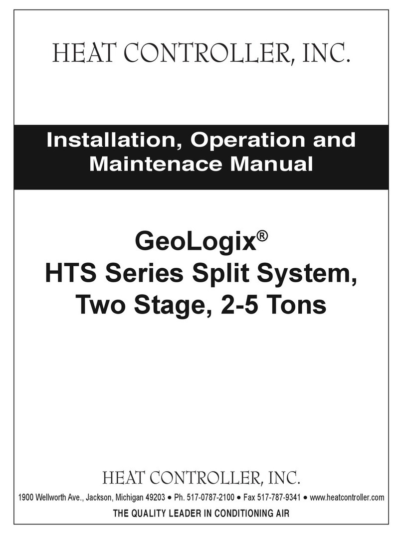 Heat Controller GeoLogix HTS Series User manual