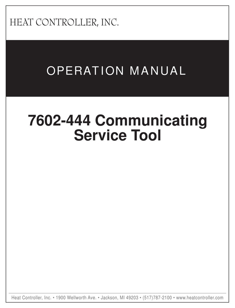 Heat Controller 7602-444 Operation manual