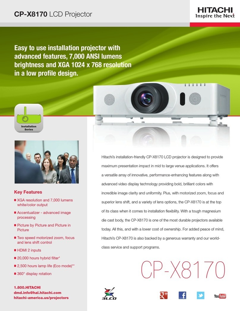 Hitachi CP-X8170 overview