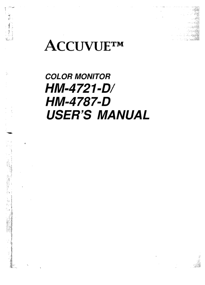 Hitachi Accuvue HM-4721-D User manual