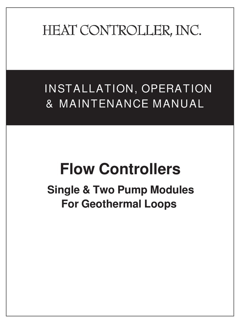 Heat Controller Flow Controllers Installation, operation & maintenance manual Heat Controller Flow Controllers Installation, operation & maintenance manual