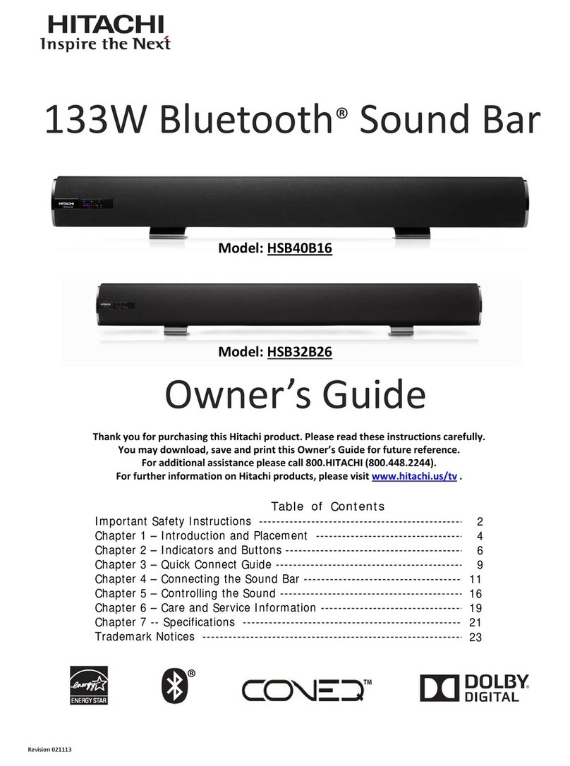 Hitachi HSB40B16 User manual